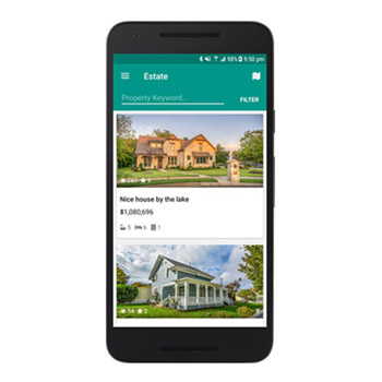 Real Estate Android App Screeshot