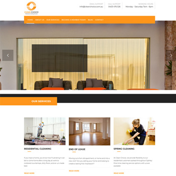 cleanchoice.com Web Page Screenshot