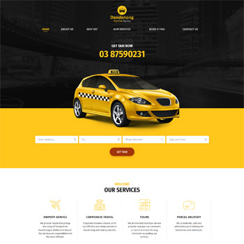 dandenongtaxicabservice.com.au Web Page Screenshot