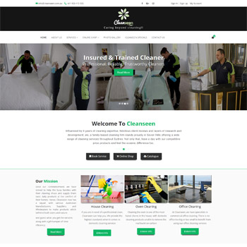 www.cleanseen.com.au web page screenshot